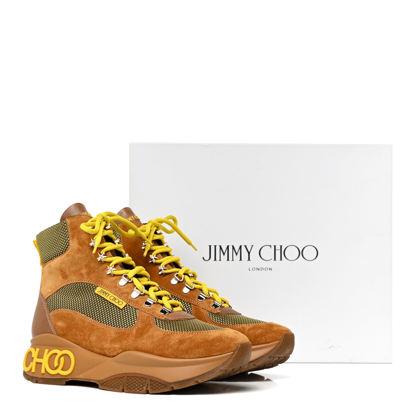 Calfskin Technical Mesh Suede Crosta Boot 39 Yellow