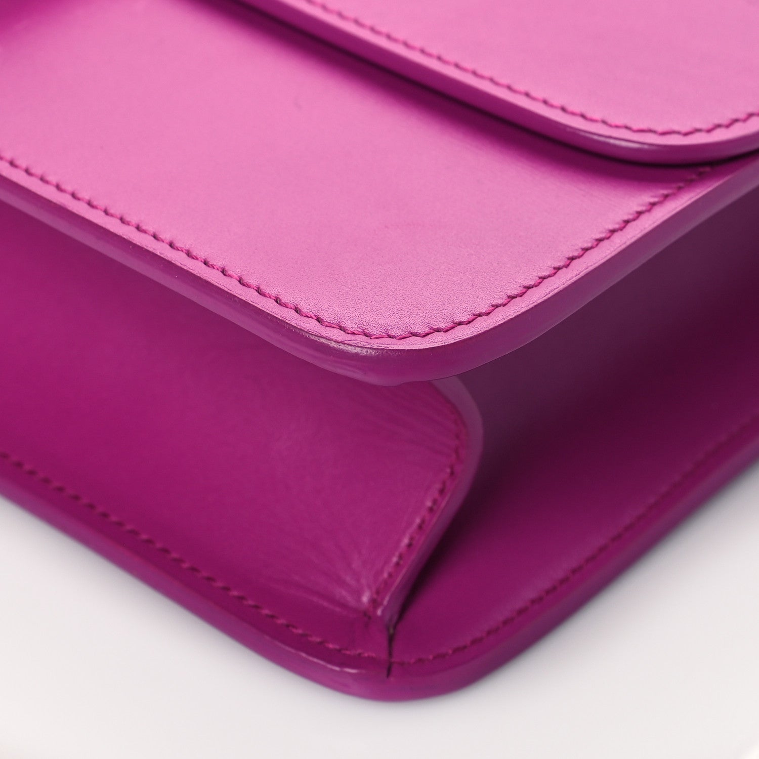 Saint Laurent Smooth Calfskin Le Carre Shoulder Bag Purple 10 of 15