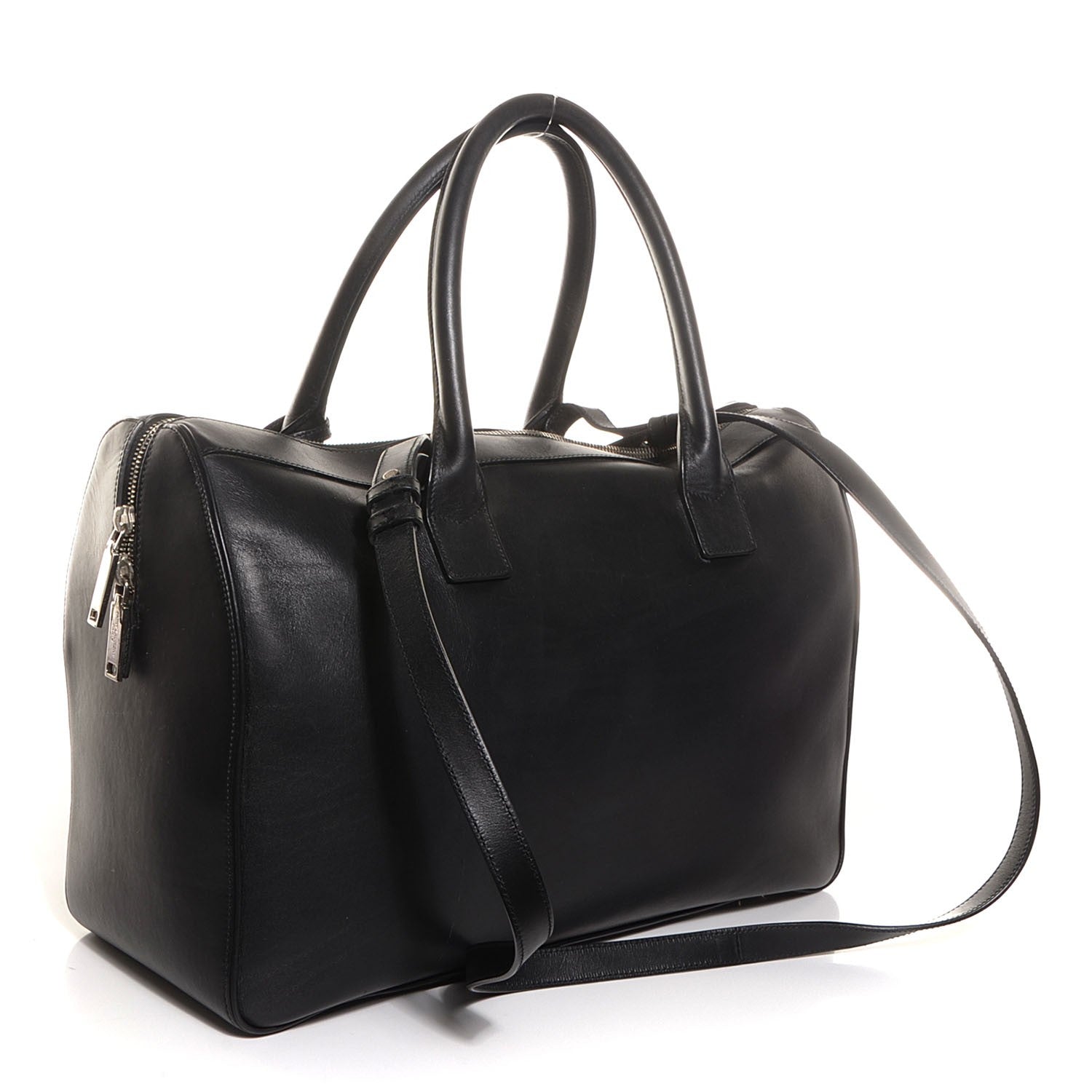 Saint Laurent Calfskin Medium Rive Gauche Duffle Black 4 of 9