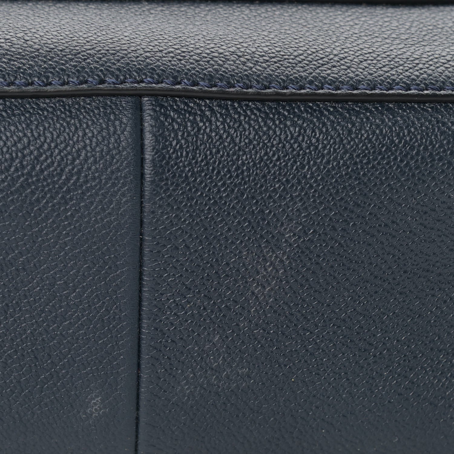 Burberry Grainy Calfskin Small Elmstone Hobo Navy 8 of 16