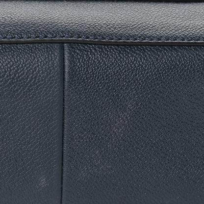 Burberry Grainy Calfskin Small Elmstone Hobo Navy 8 of 16