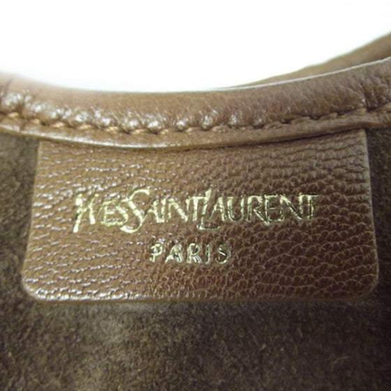 Saint Laurent Leather Suede Saint Tropez Ruffle Bag 8 of 10