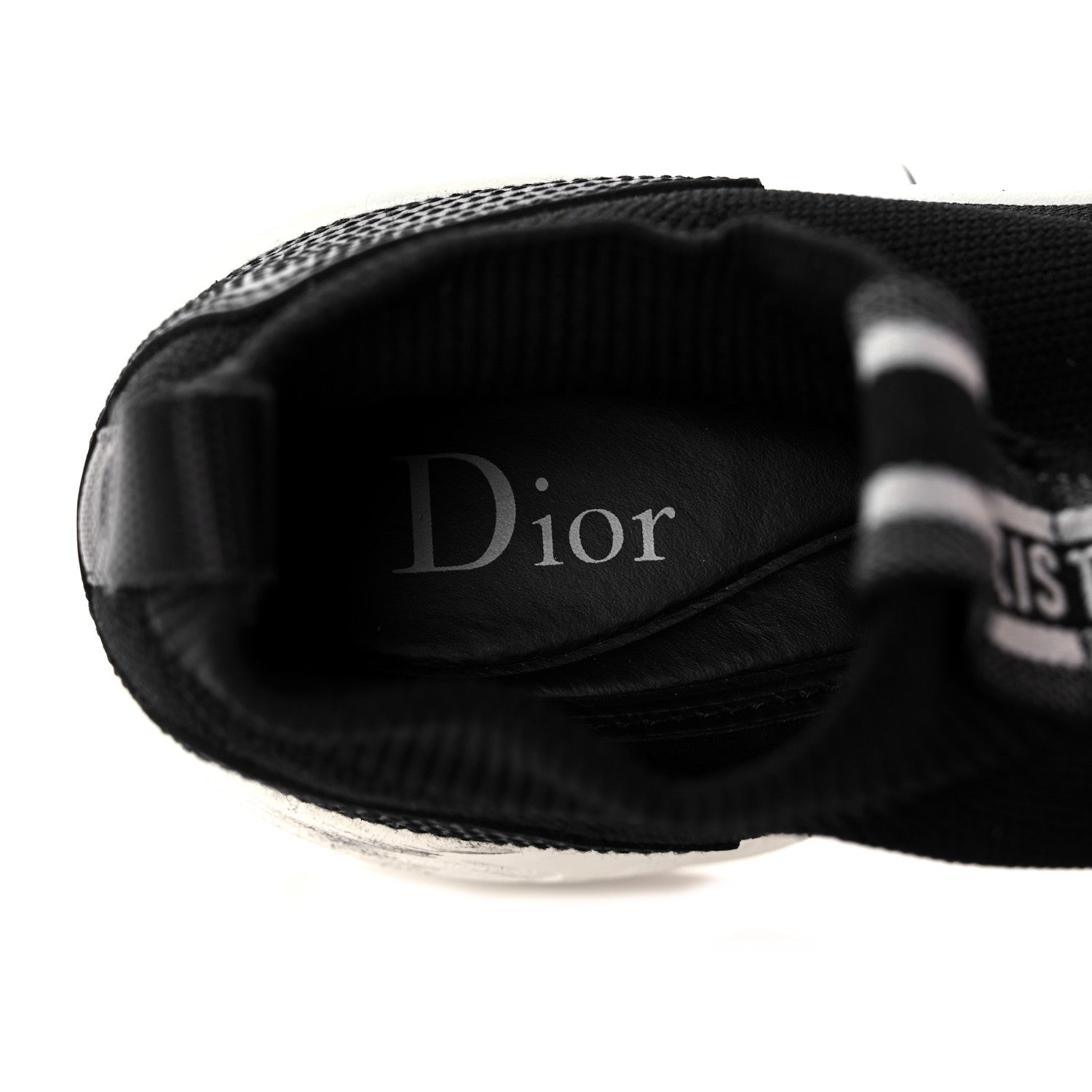 Christian Dior Technical Knit F. Two Point Zero High Top Sneakers 36.5 Black 7 of 11