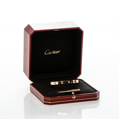 Cartier 18K Pink Gold Sapphire Garnet Amethyst LOVE Bracelet 17 5 of 5