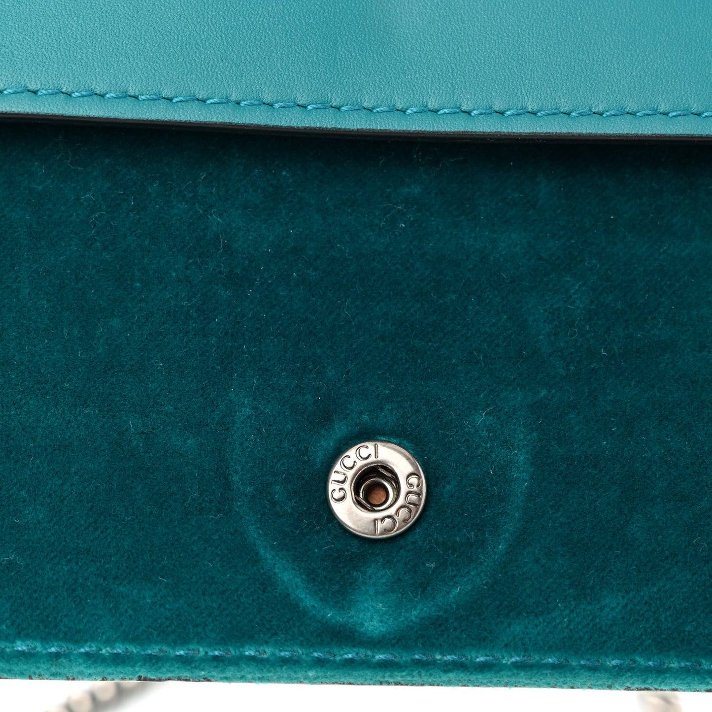 Velvet Super Mini Dionysus Shoulder Bag Pavone Cyan