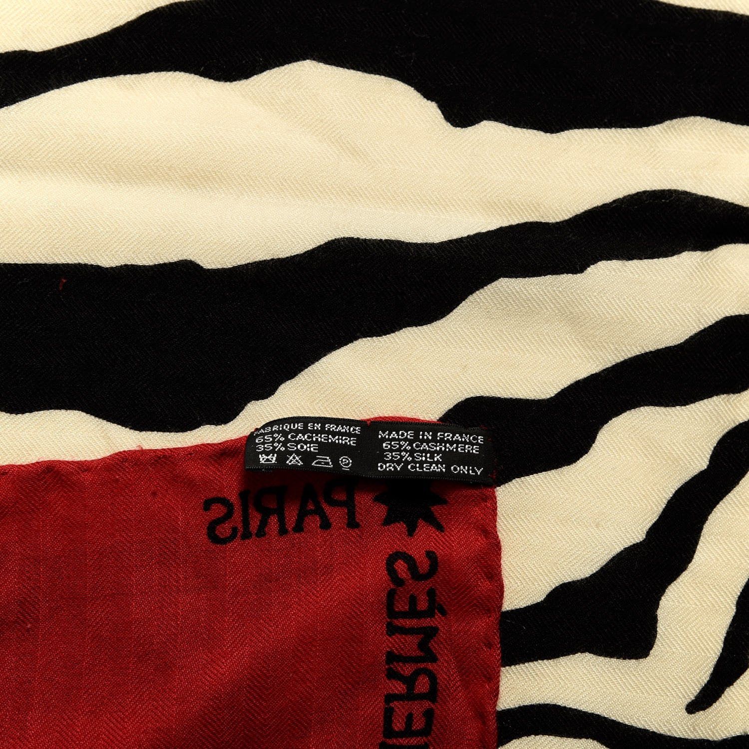Hermes Cashmere Silk Zebra Pegasus Shawl 140 4 of 4