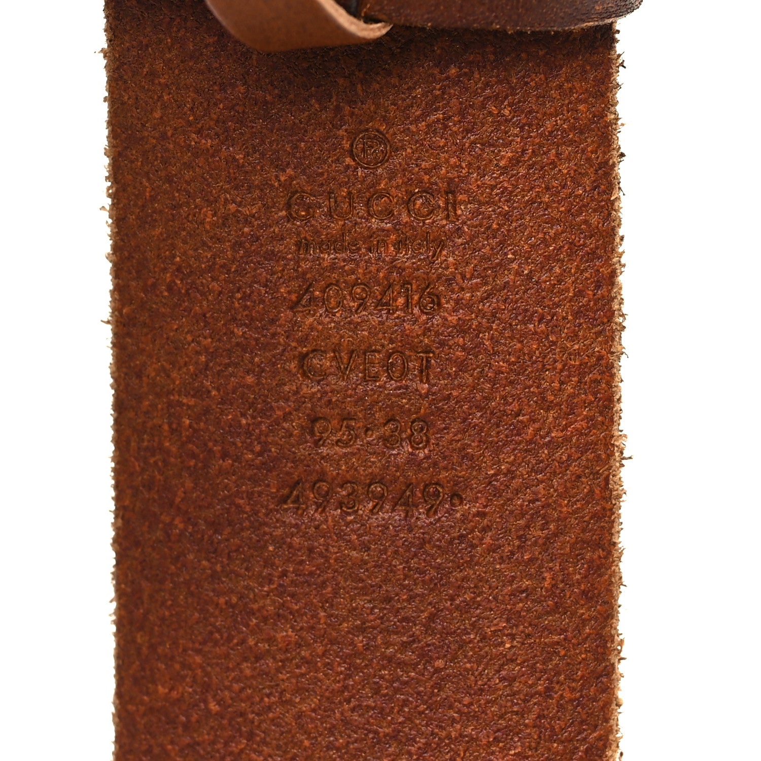 Gucci Faded Calfskin Double G 40mm Belt 95 38 Cuir 4 of 8