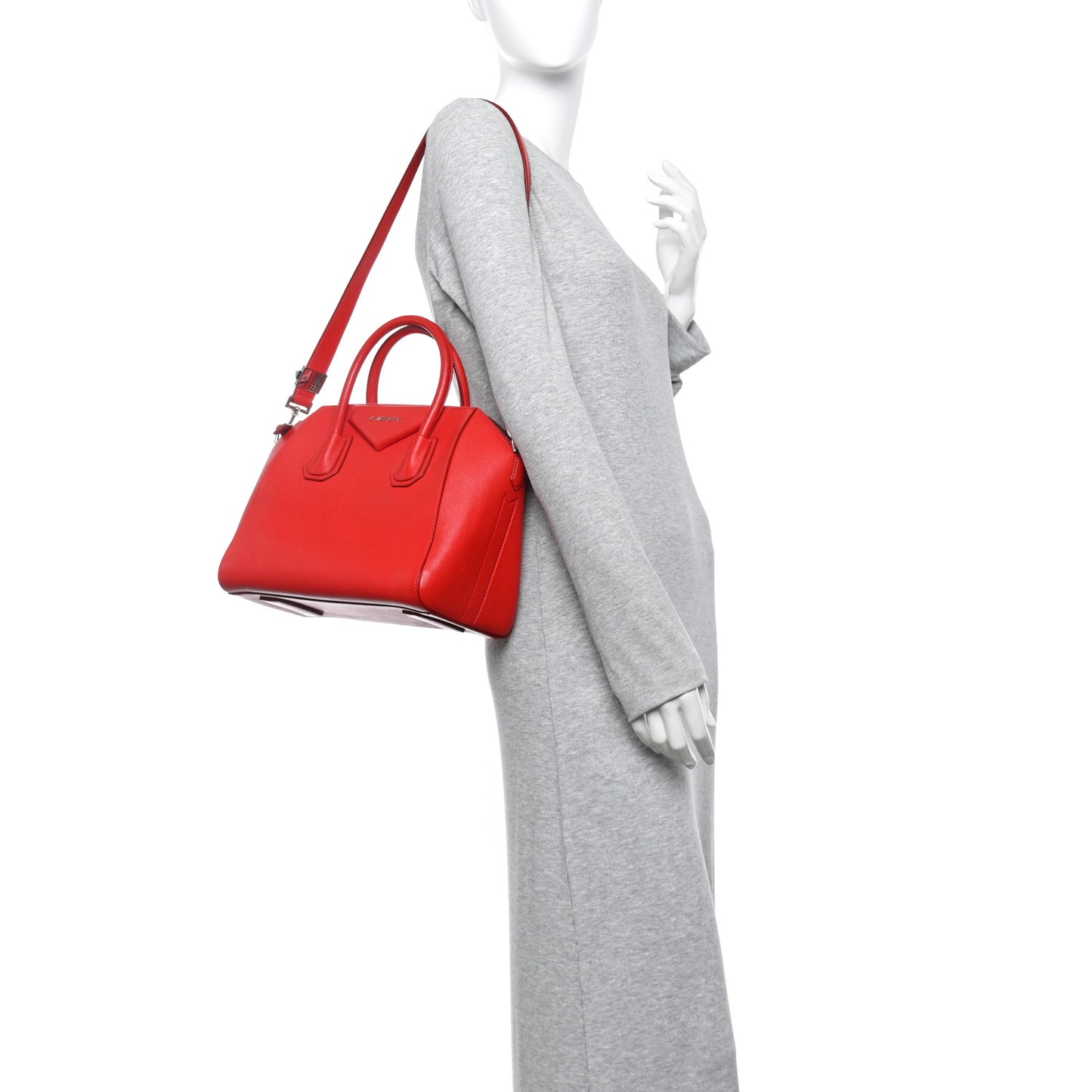 Sugar Goatskin Small Antigona Red