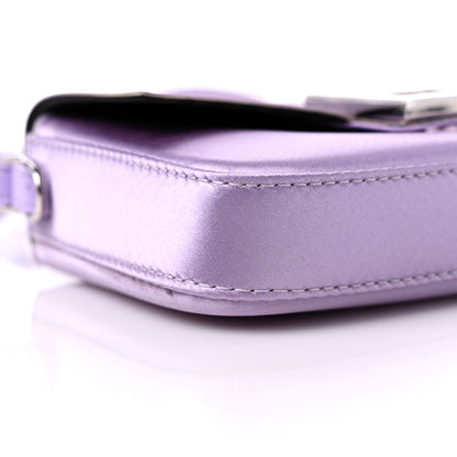 Fendi Silk Satin Phone Baguette Lilla 7 of 10