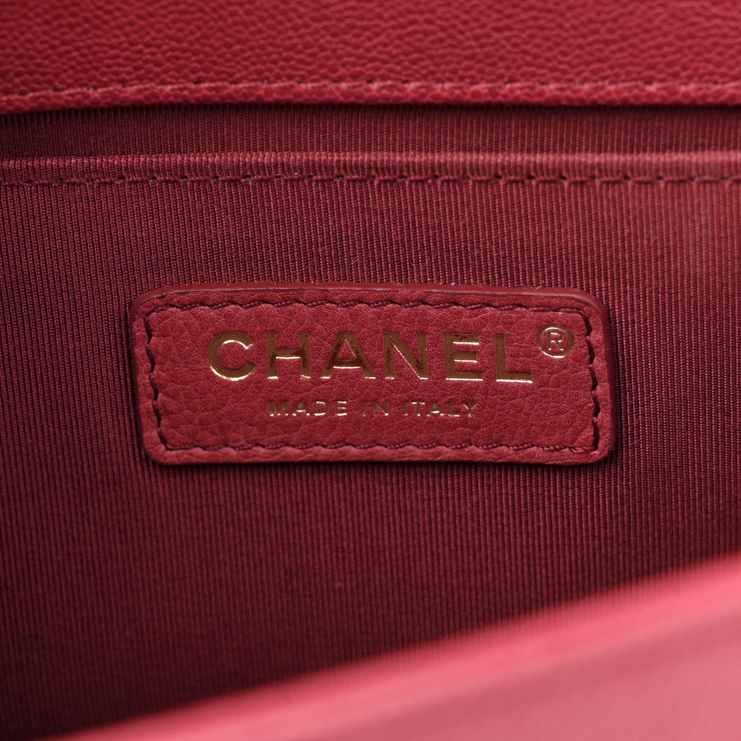 Chanel Caviar Quilted Medium Boy Flap Red 6 of 11