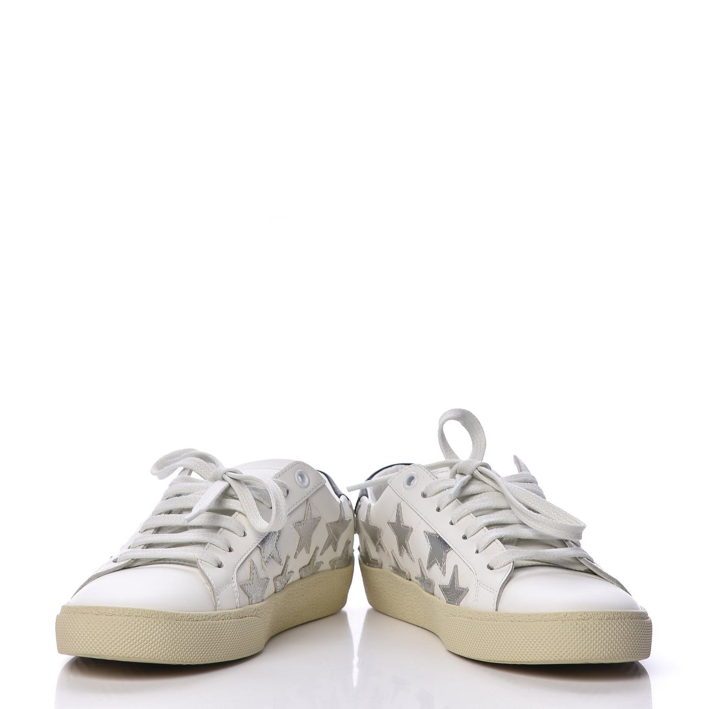 Nappa Womens Star Court Sneakers 36 Off White
