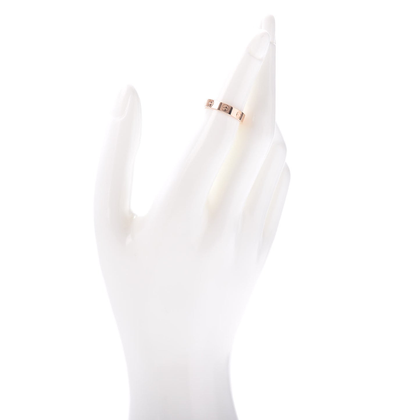 18K Pink Gold 3.5mm LOVE Wedding Band Ring 48 4.5