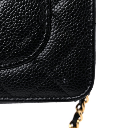 Chanel Caviar Quilted Wallet On Chain WOC Black 15 of 17
