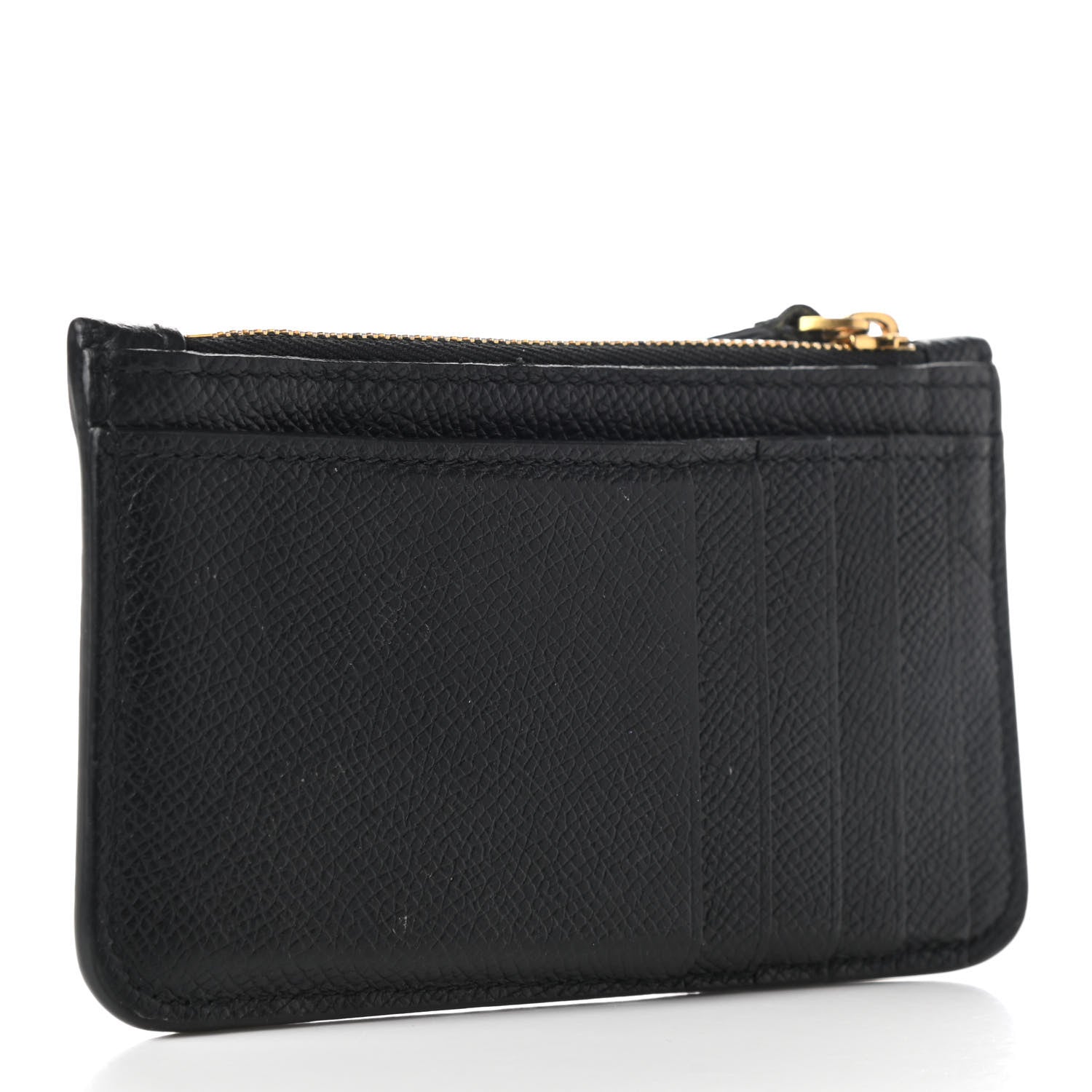 Balenciaga Signature Grained Calfskin Logo Cash Long Coin Card Holder Black White 3 of 8