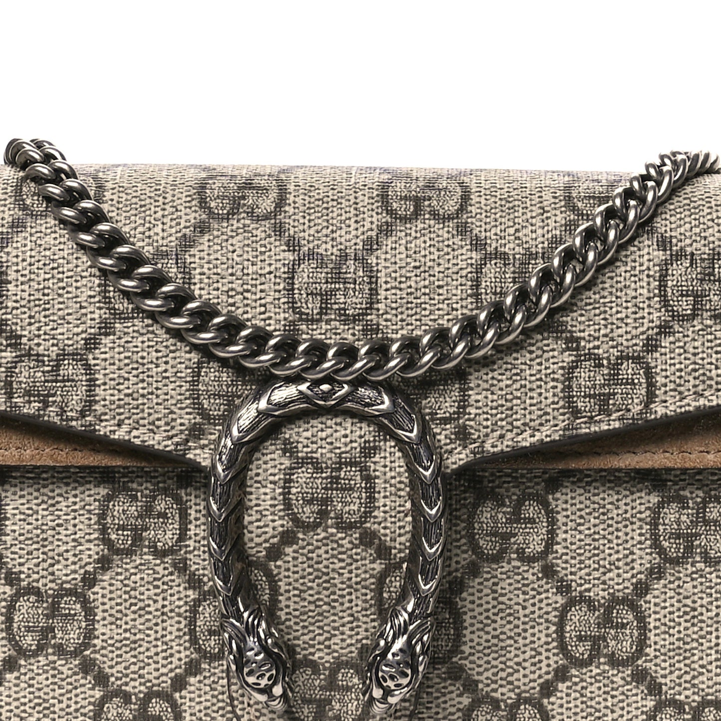 GG Supreme Monogram Super Mini Dionysus Shoulder Bag Taupe