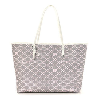 Off-White Coated Canvas Arrow Print Day Off Tote Bag White 1 of 9