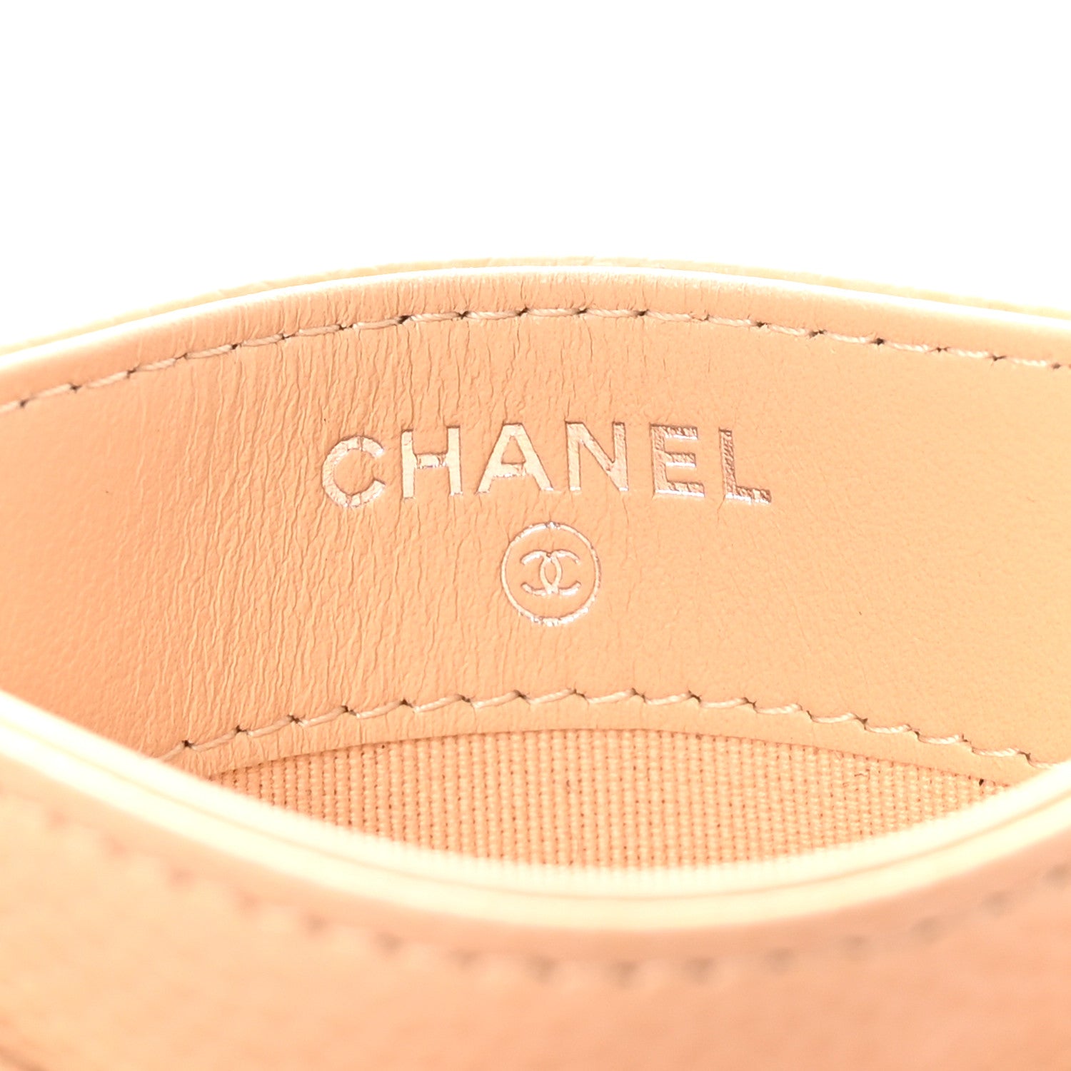 Chanel Caviar Quilted Card Holder Beige 6 of 9
