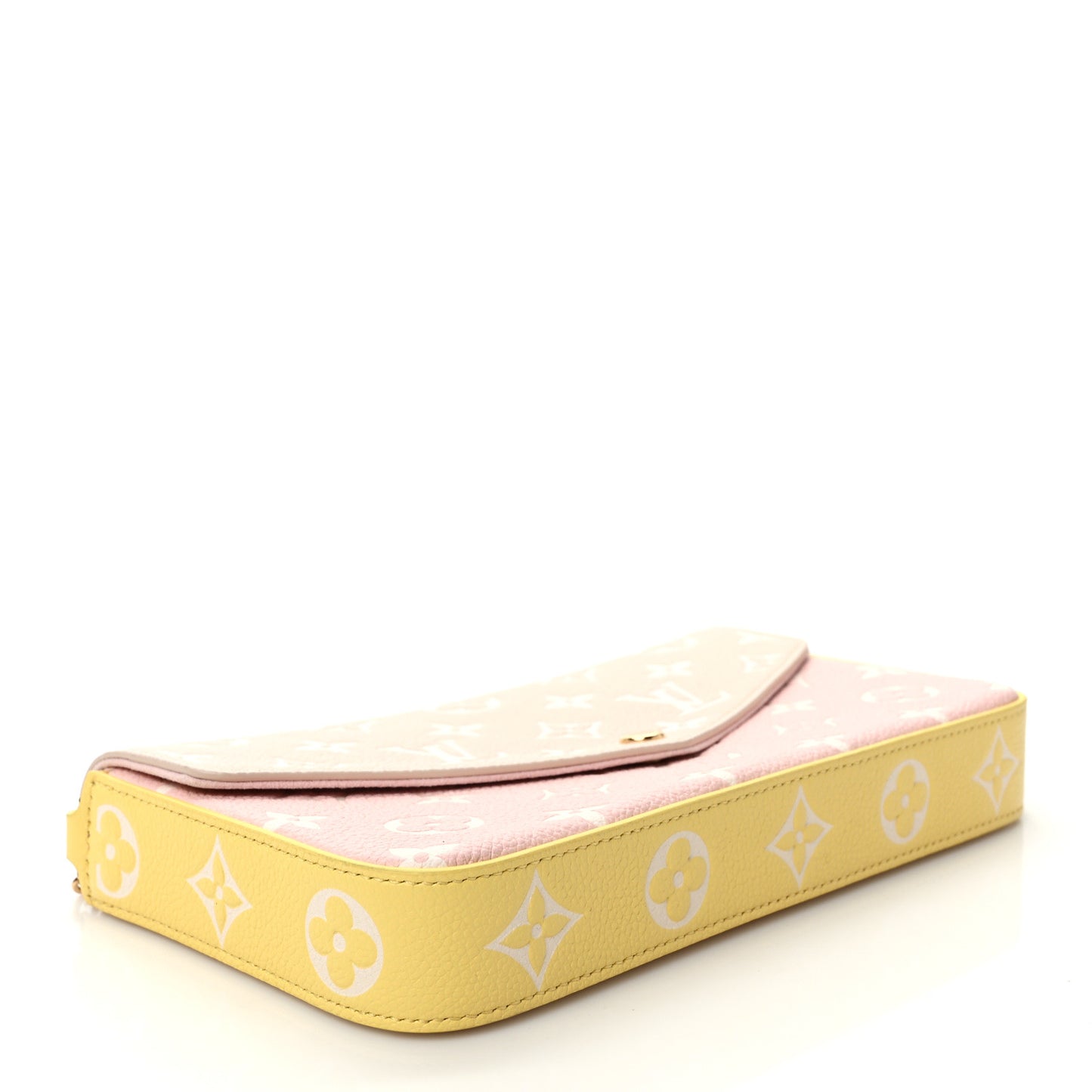 Empreinte Spring in the City Felicie Pochette Chain Wallet Pink Beige Yellow