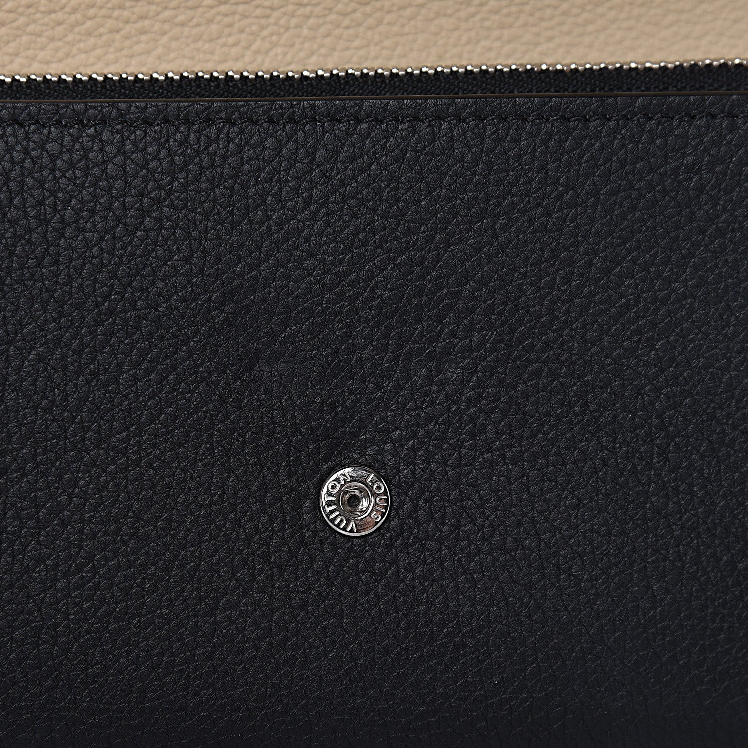Louis Vuitton Calfskin Lockme II Wallet Vanille Black 10 of 14