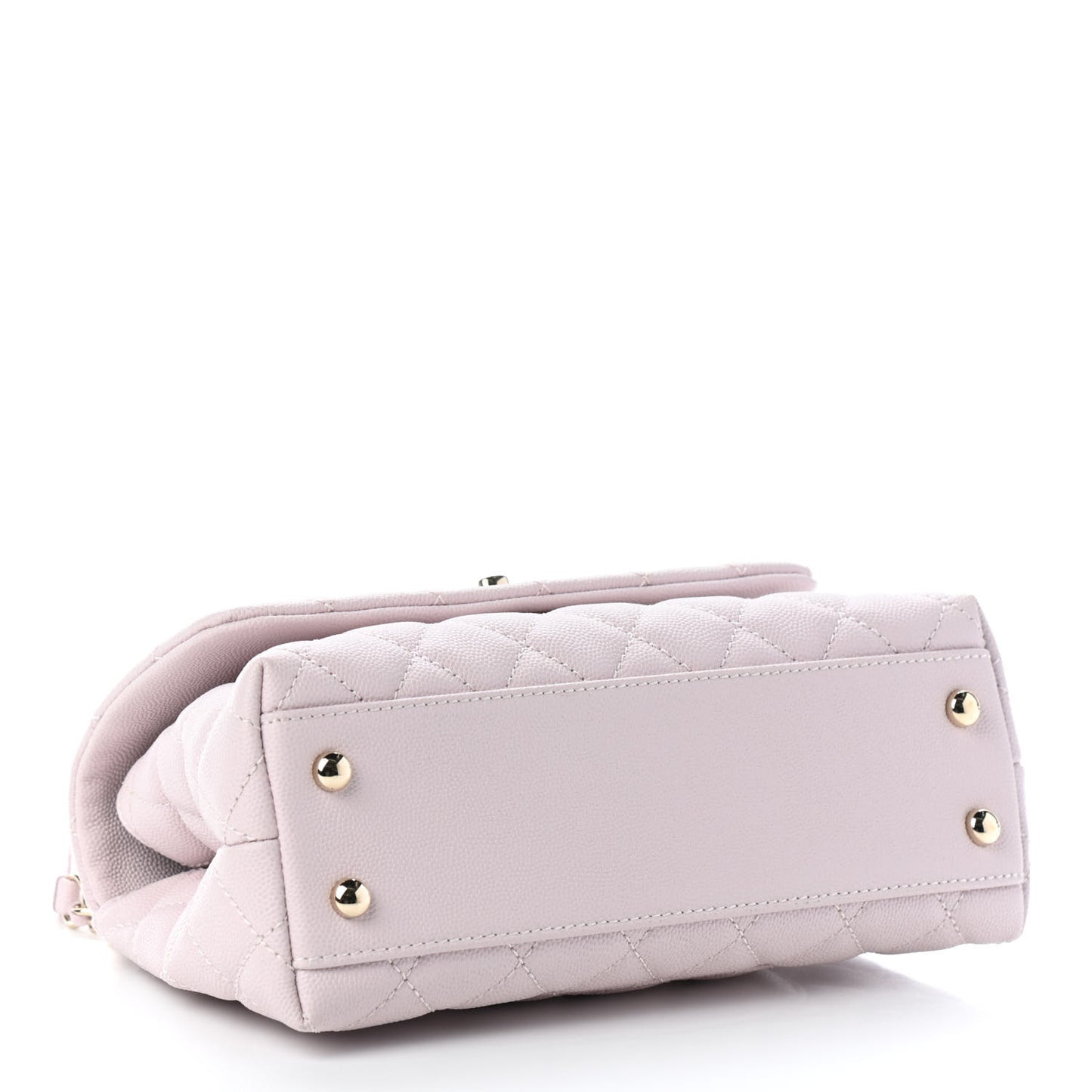Caviar Quilted Mini Coco Handle Flap Lilas Lilac