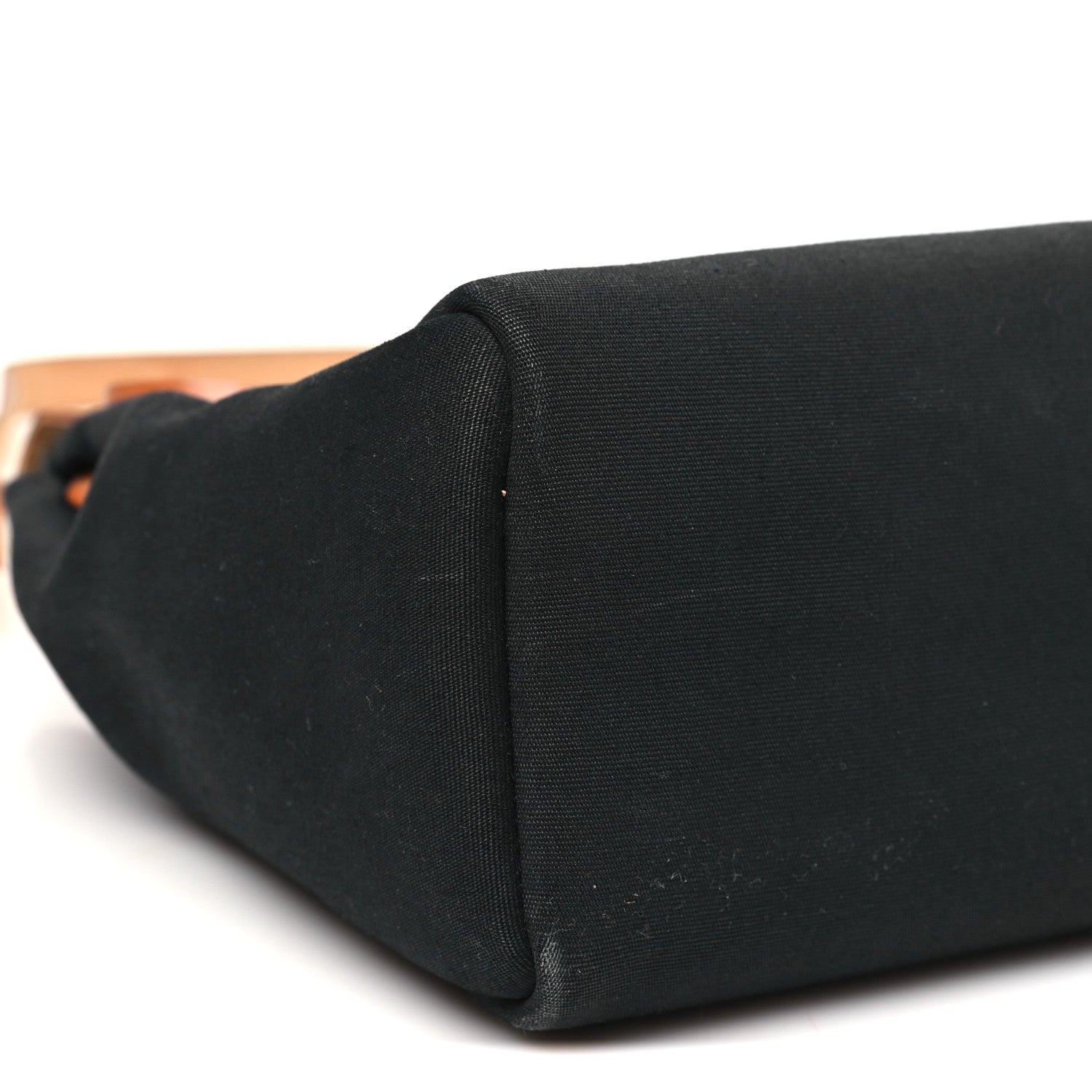 Hermes Toile Vache Calfskin Herbag 30 PM Black Natural 9 of 15