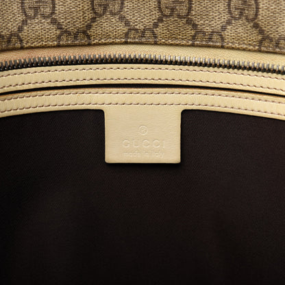 Gucci GG Supreme Monogram Medium Zippered Shopping Tote Off White 8 of 10