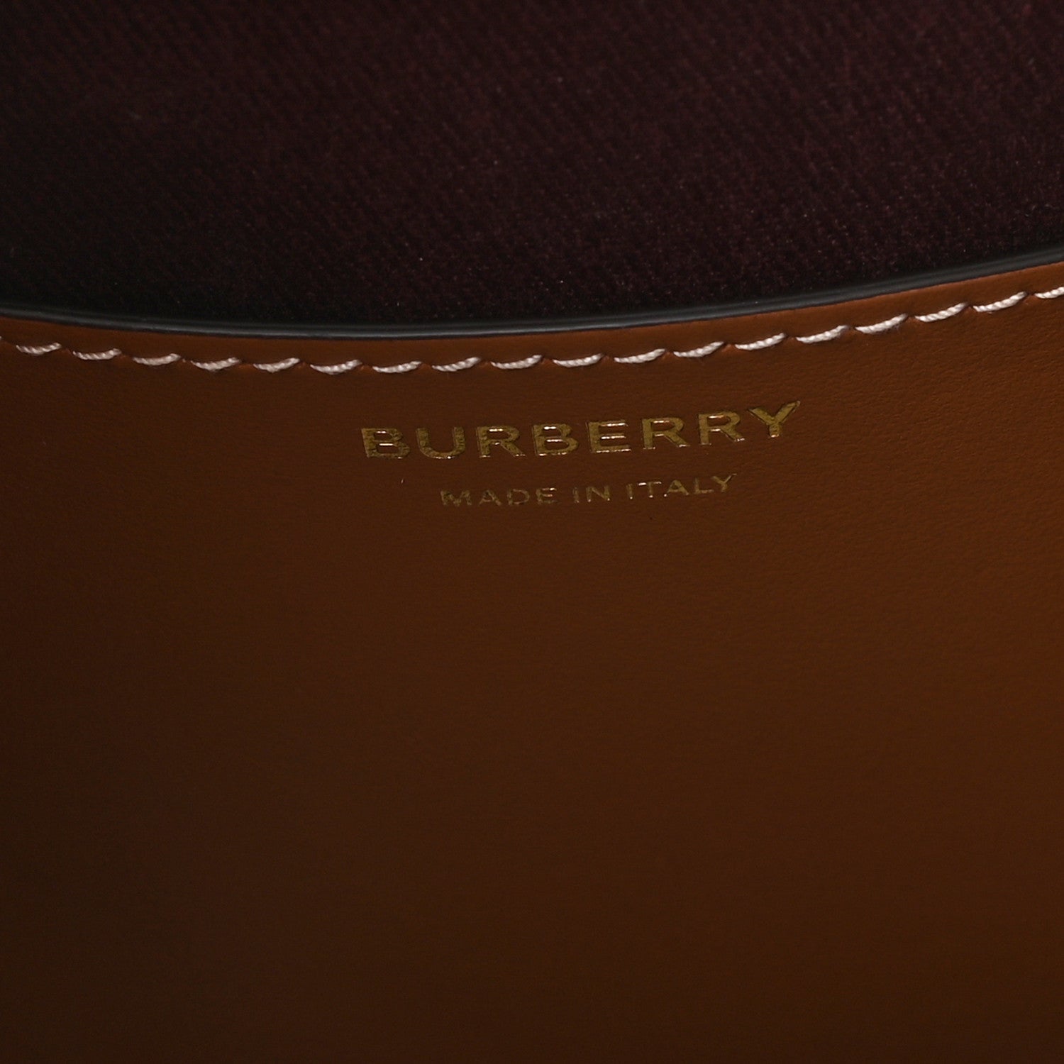 Burberry E-Canvas Vintage Check Small Drawstring Bucket Bag Briar Brown 6 of 9