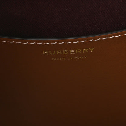 Burberry E-Canvas Vintage Check Small Drawstring Bucket Bag Briar Brown 6 of 9