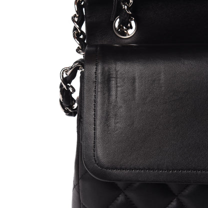 Chanel Lambskin Quilted Jumbo Double Flap Black 8 of 15