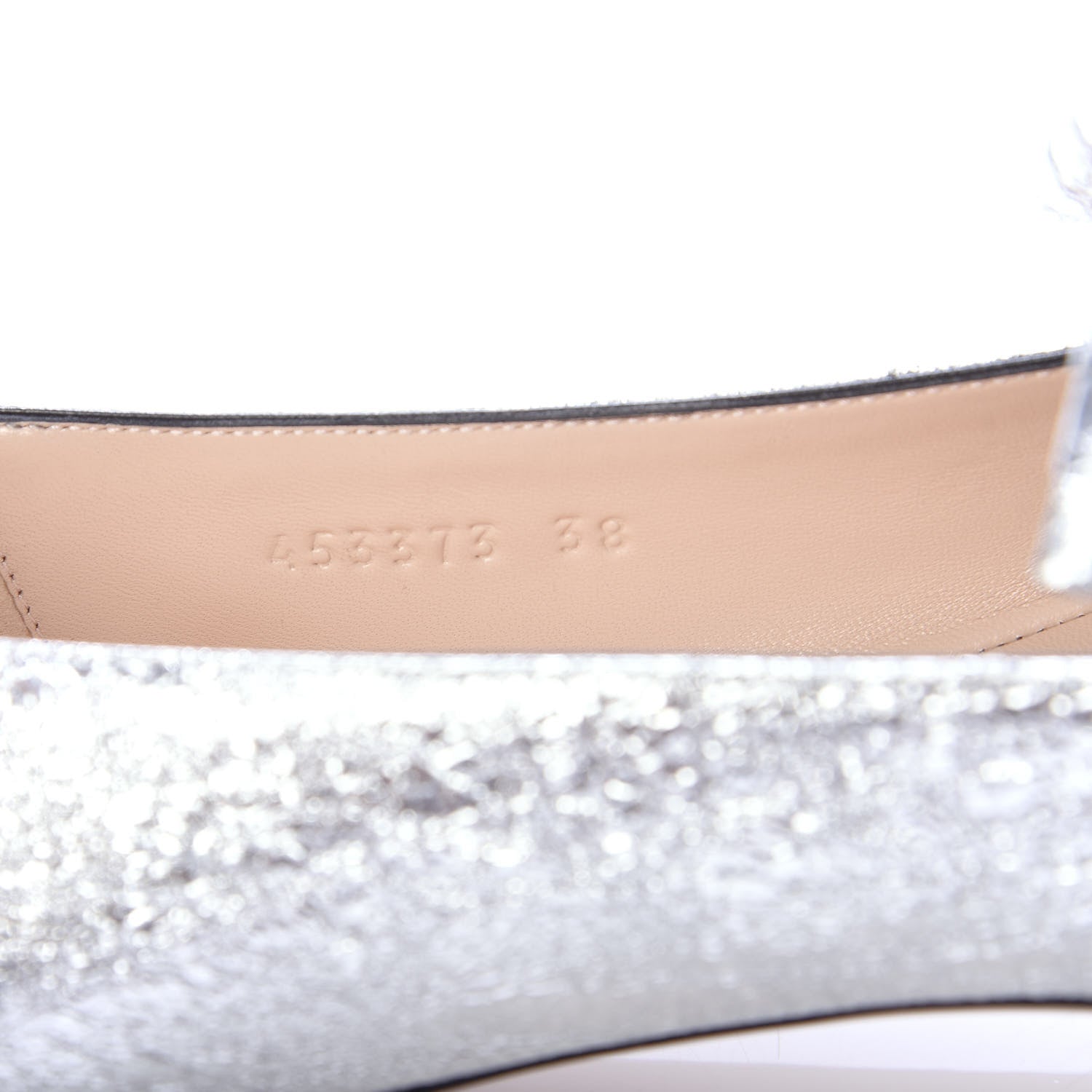 Gucci Galassia GG Marmont Fringe Flats 38 Argento 8 of 9