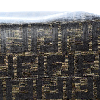 Fendi Zucca Spalmati Patent Baguette Print Medium Roll Tote Tobacco 13 of 14