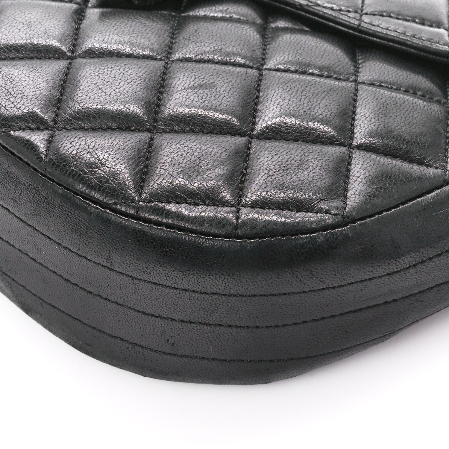 Chanel Lambskin Quilted Messenger Black 10 of 11