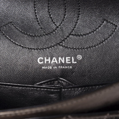 Chanel Metallic Sheepskin Quilted 2.55 Reissue 226 Flap Dark Silver 7 of 9