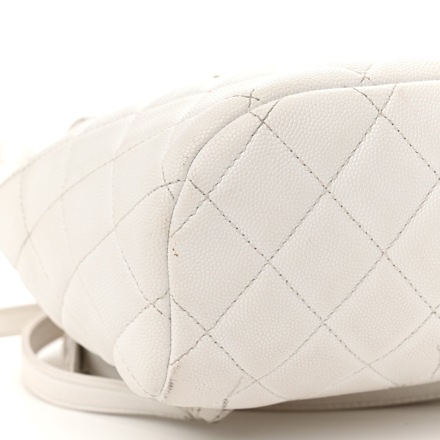 Caviar Quilted Mini Urban Spirit Backpack White