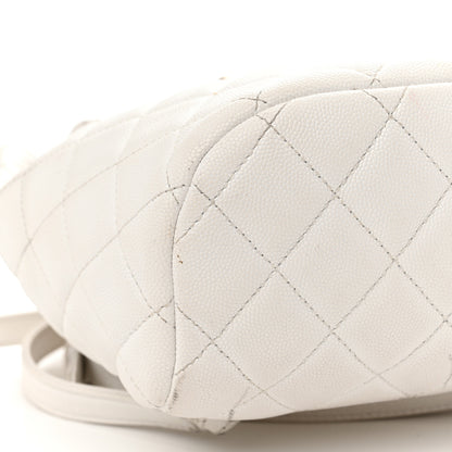 Chanel Caviar Quilted Mini Urban Spirit Backpack White 8 of 30