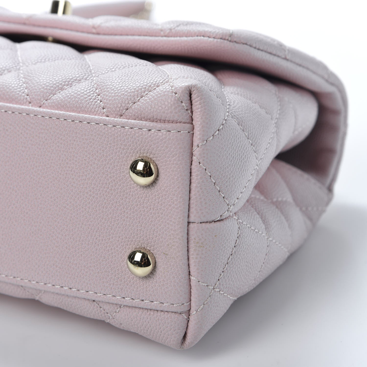Chanel Caviar Quilted Mini Coco Handle Flap Lilas Lilac 6 of 10