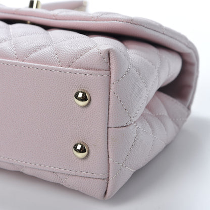Chanel Caviar Quilted Mini Coco Handle Flap Lilas Lilac 6 of 10