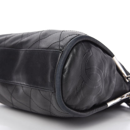 Chanel Lambskin Stitched Small Ultimate Soft Tote Black 7 of 10