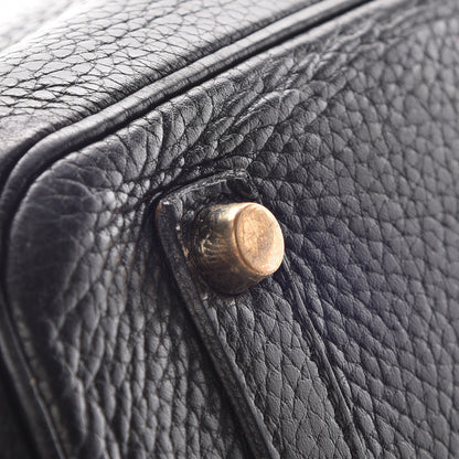 Hermes Taurillon Clemence Birkin 35 Black 7 of 42