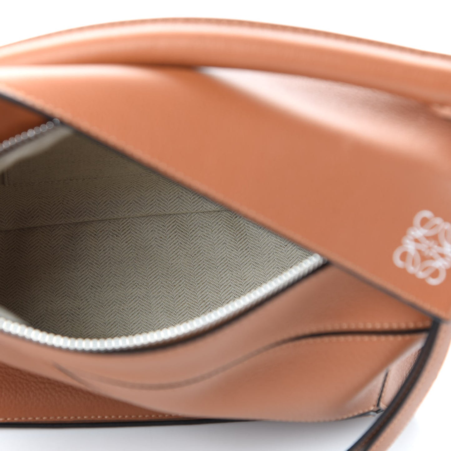 Calfskin Small Puzzle Bag Tan