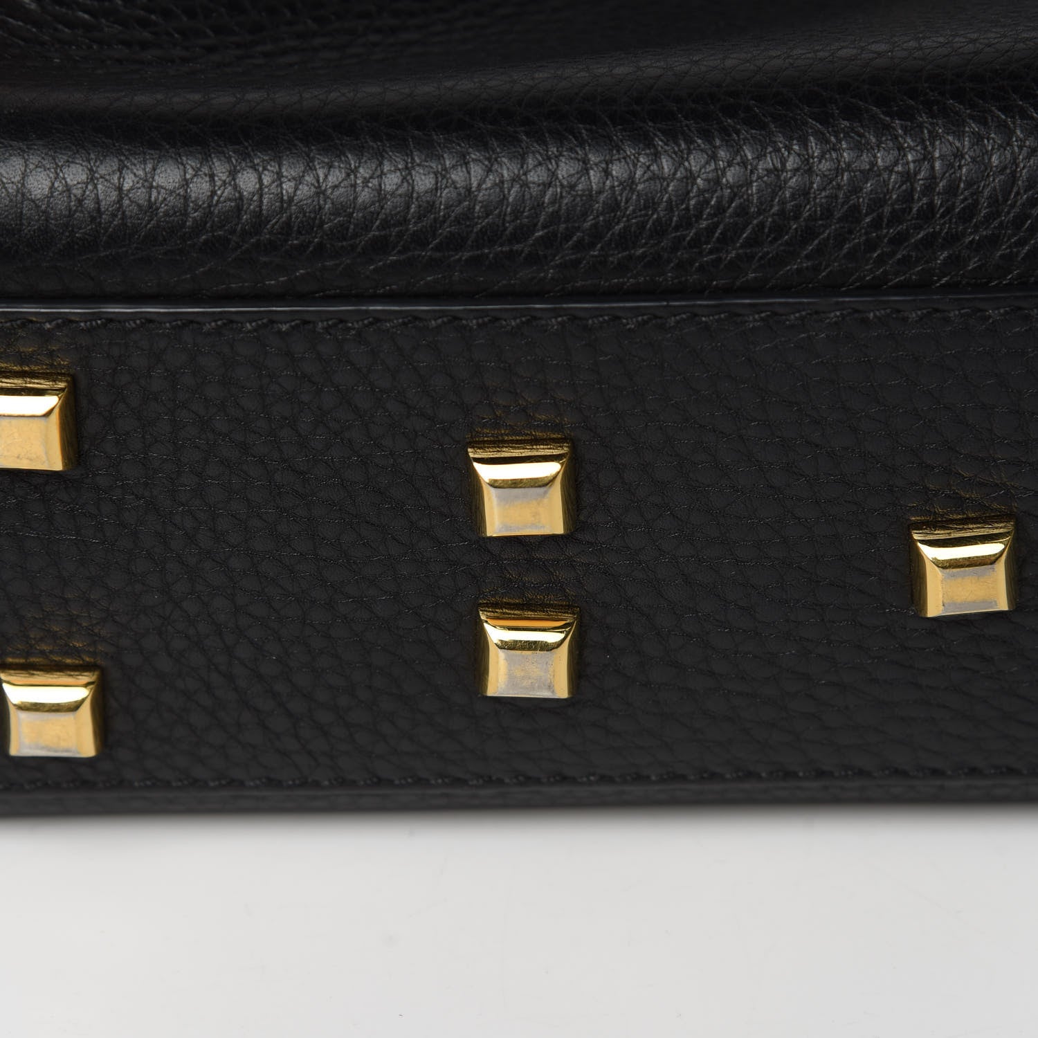 Valentino Garavani Grainy Calfskin Small My Rockstud Frame Bag Black 13 of 14