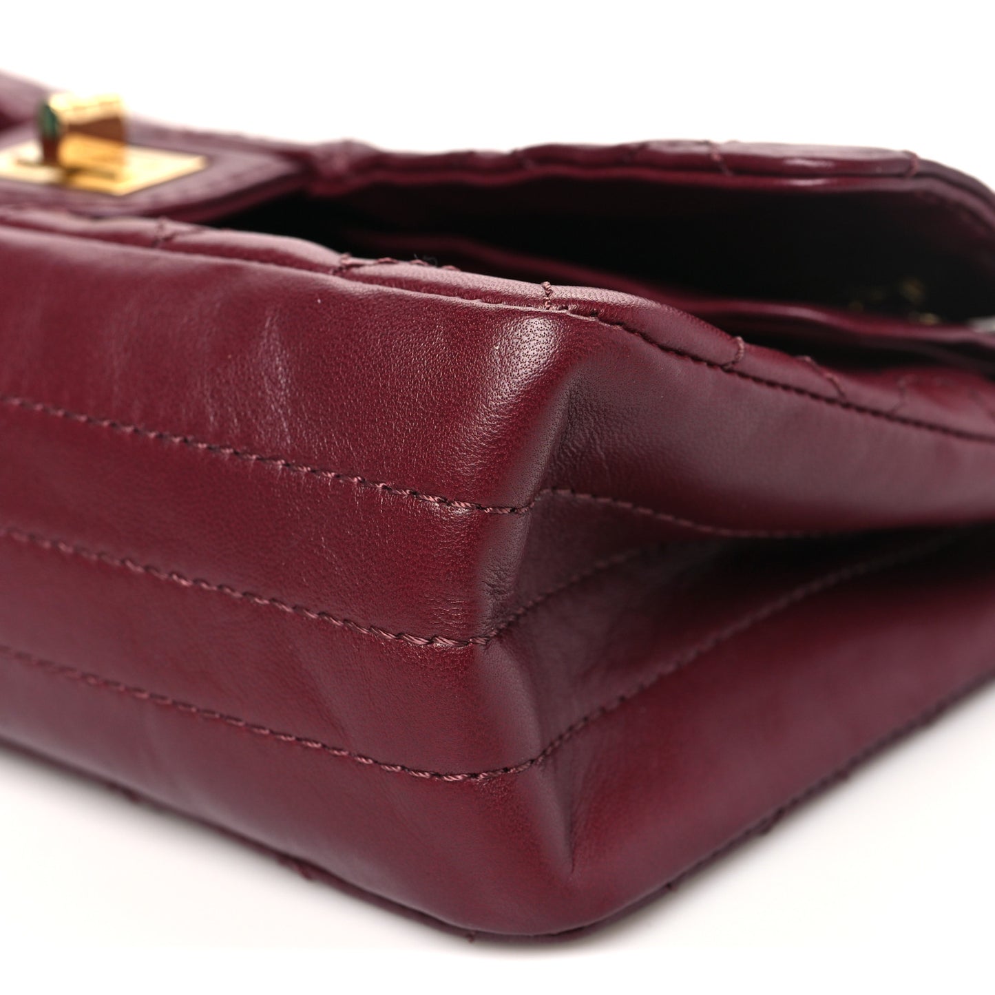 Lambskin Quilted Crush 2.55 Reissue 225 Flap Dark Burgundy