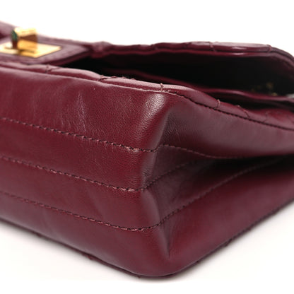 Chanel Lambskin Quilted Crush 2.55 Reissue 225 Flap Dark Burgundy 11 of 12
