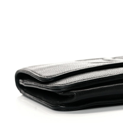 Chanel Caviar Timeless CC Wallet On Chain WOC Black 7 of 8