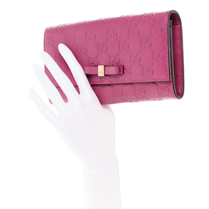 Gucci Guccissima Signature Bowy Continental Wallet Peonia Flower 2 of 10