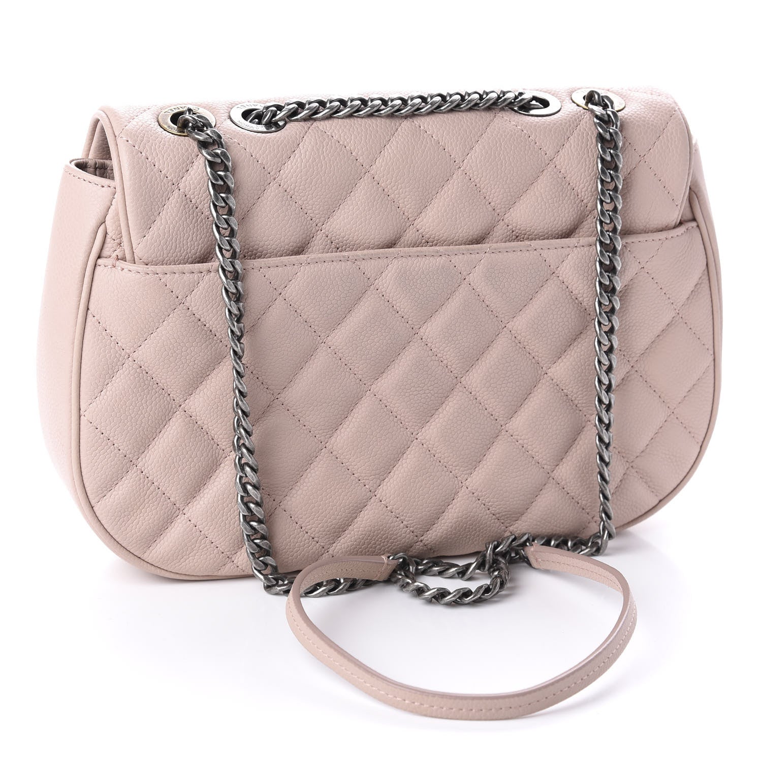 Chanel Caviar Quilted Casual Pocket Messenger Flap Light Pink 4 of 14