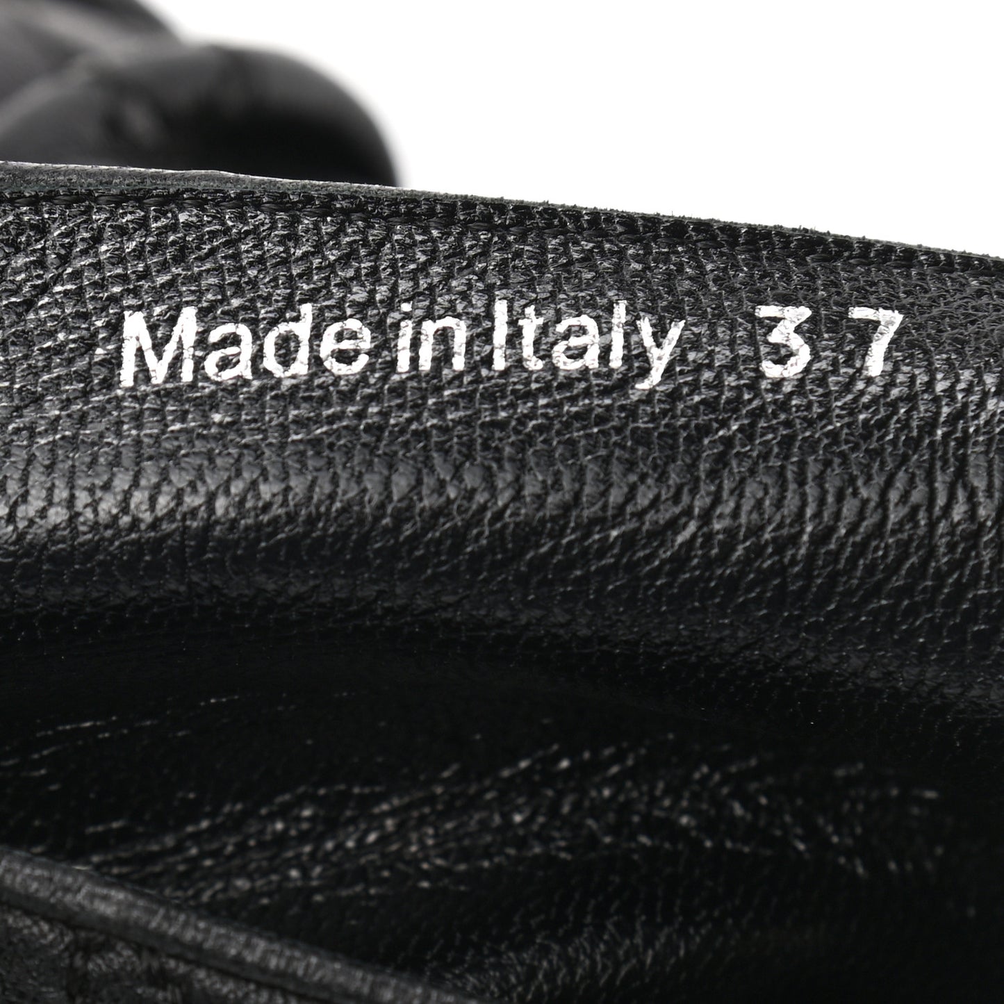 Lambskin Cannage Tall Boots 37 Black