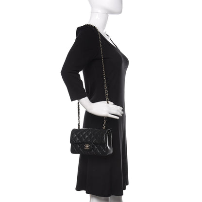 Chanel Lambskin Quilted Mini Rectangular Flap Black 2 of 10