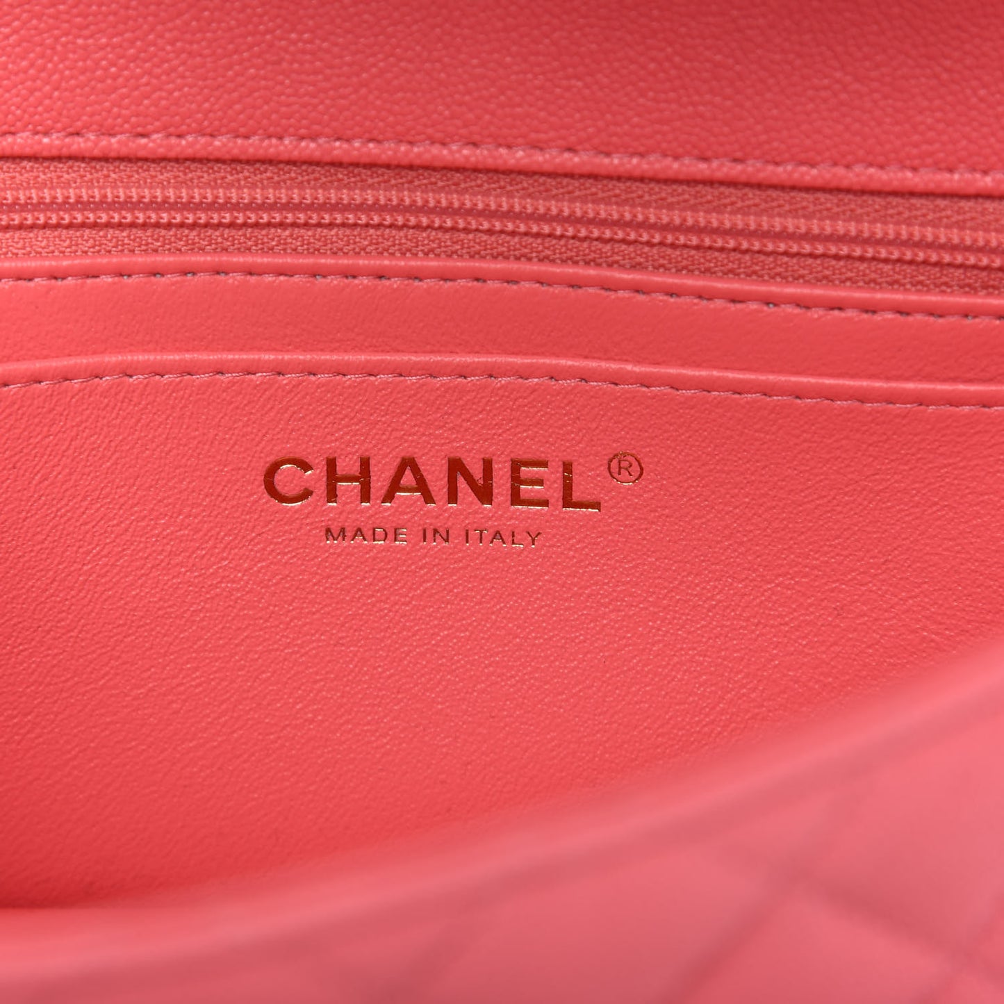 Caviar Quilted Mini Top Handle Rectangular Flap Pink