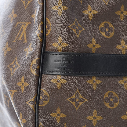 Louis Vuitton Monogram Macassar Keepall Bandouliere 55 6 of 10